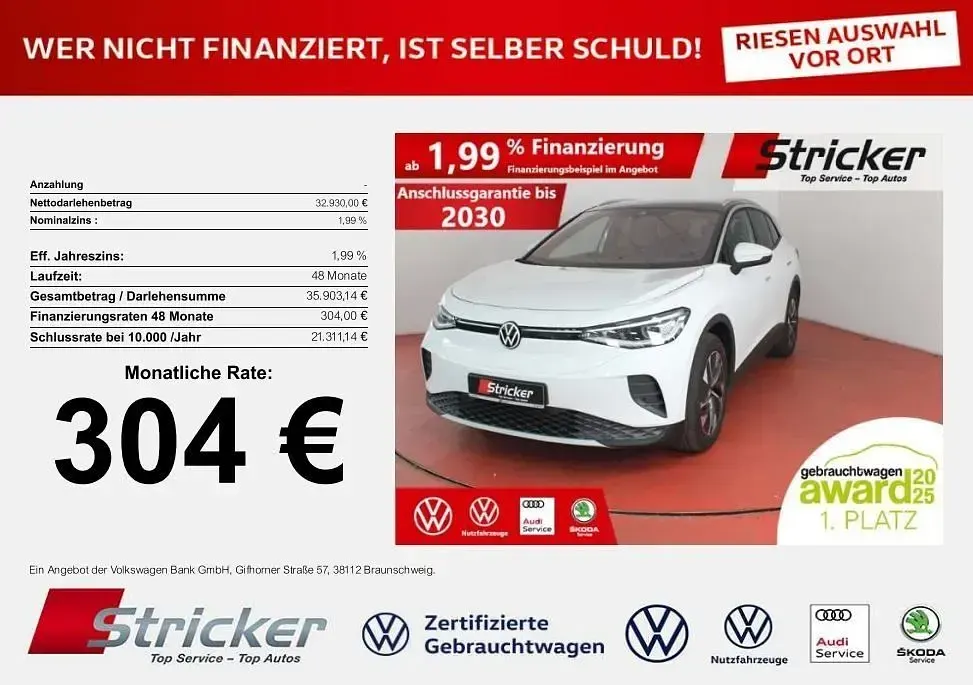 Brugt VW ID.4 Pure 125 kW (170 HK) 2025 Hvid SUV