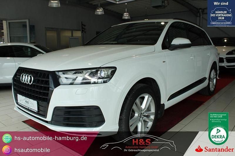 Carraraweiß Gebraucht 2018 Audi Q7 S-Line SUV | 39.900 € (Fairer Preis) - Bild 1/4