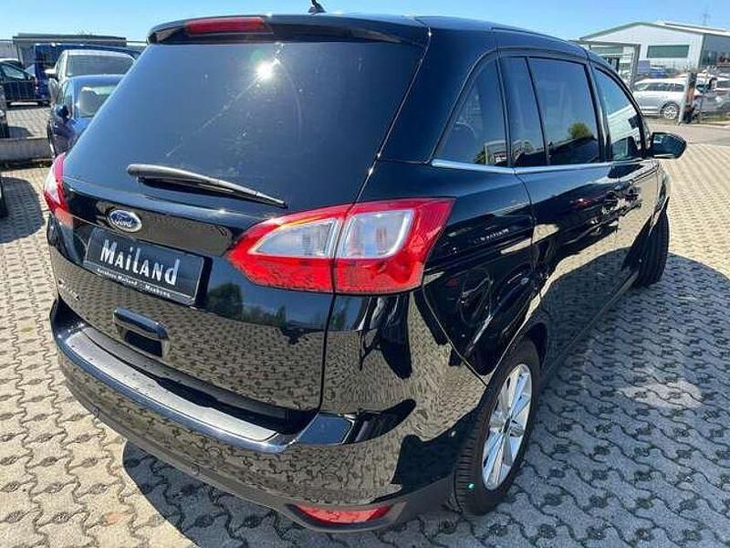 Gebraucht Ford Grand C-Max Titanium 125 PS (91 kW) 2019 Iridiumschwarz metallic Van / Kleinbus