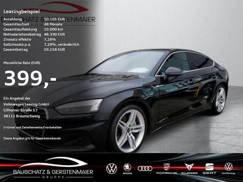 Schwarz Gebraucht 2024 Audi A5 Sportback Ambiente Limousine | 48.330 € (Teuer) - Bild 1/4