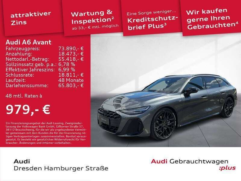 Daytonagrau perleffekt Gebraucht 2025 Audi A6 Edition .1 Kombi | 73.890 € - Bild 1/3