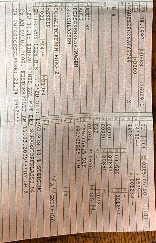 Usata Audi 80 90 CV (66 kW) 1992 Nero Berlina