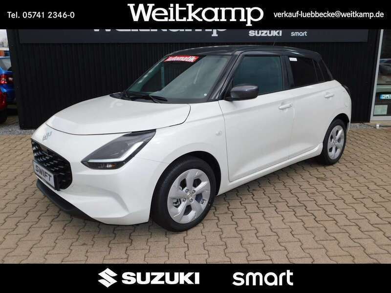 Pure white pearl/mineral gray Neu 2025 Suzuki Swift Comfort Kleinwagen | 21.290 € - Bild 1/4