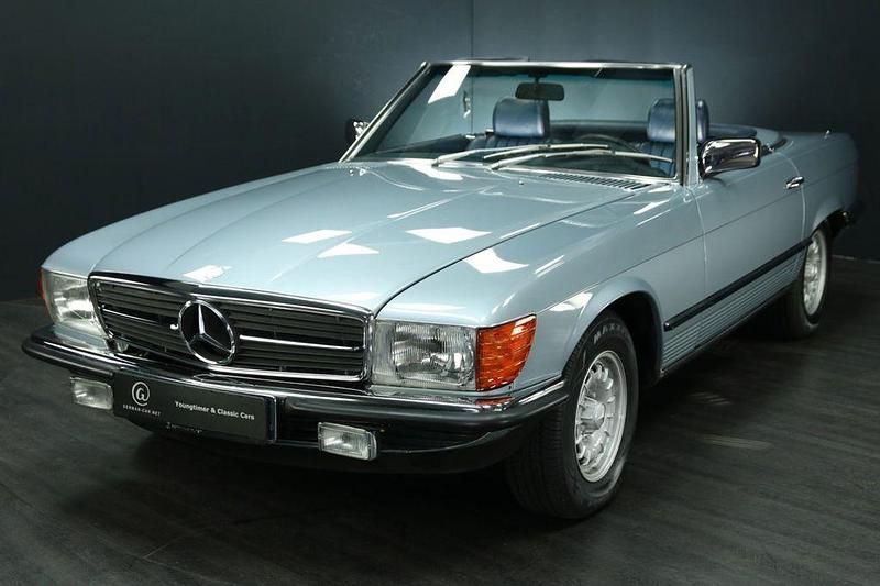 Blau Gebraucht 1985 Mercedes SL380 Cabrio | 44.900 € - Bild 1/4