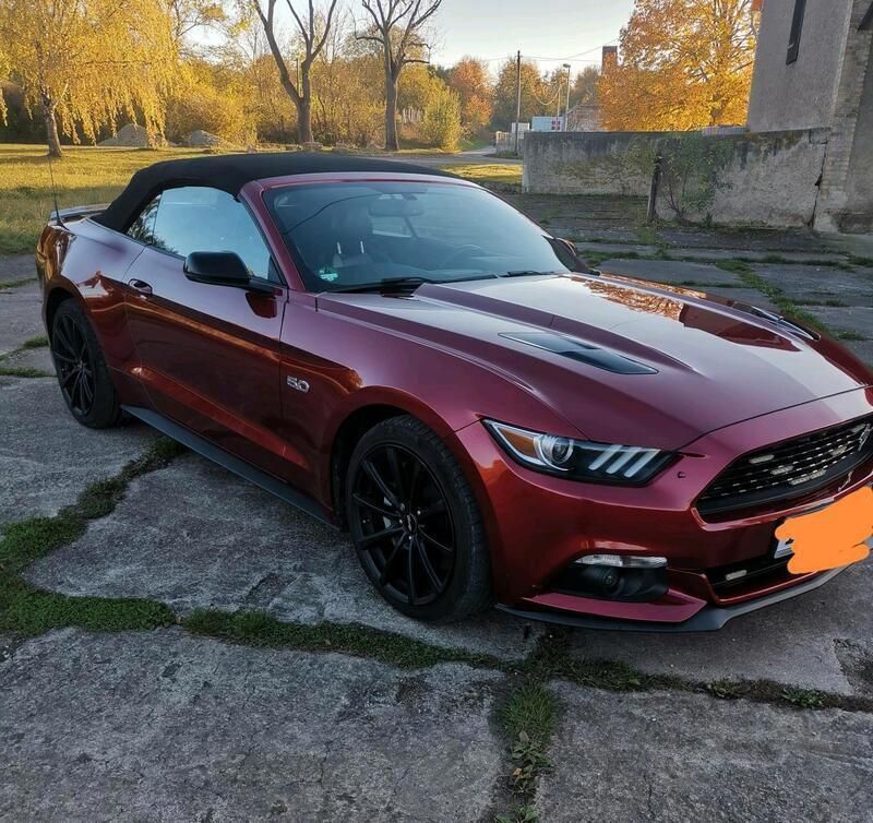 Rot Gebraucht 2017 Ford Mustang GT Cabrio | 26.400 € - Bild 1/4