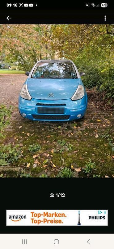 Blau Gebraucht 2003 Citroën C3 Pluriel Cabrio | 700 € (Superpreis) - Bild 1/4