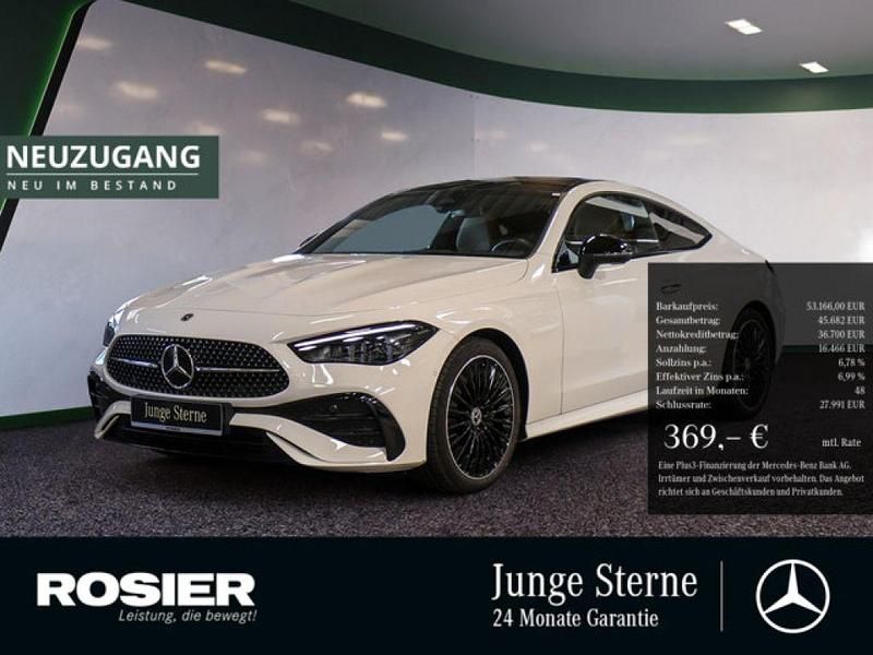 Weiss / polarweiß Gebraucht 2024 Mercedes 220 AMG Coupé | 53.166 € - Bild 1/4