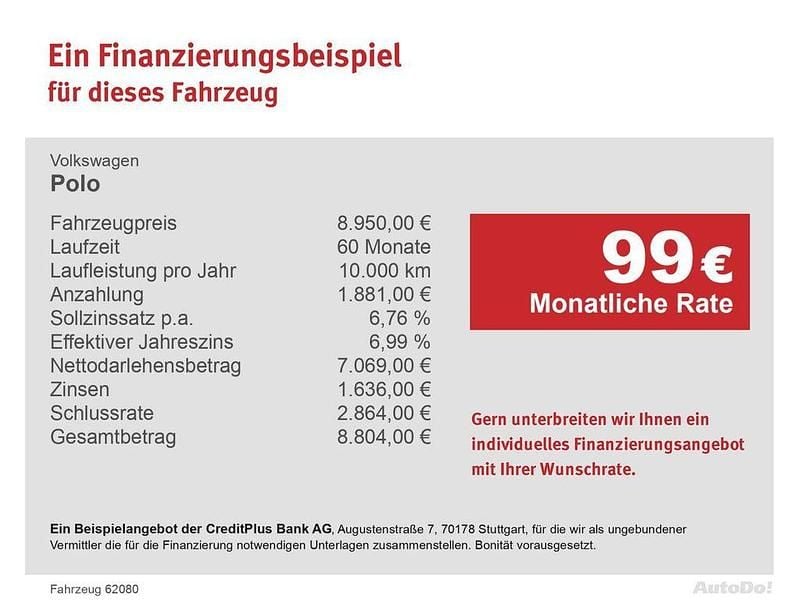 Schwarz Gebraucht 2017 VW Polo Limousine | 8.950 € (Guter Preis) - Bild 1/1