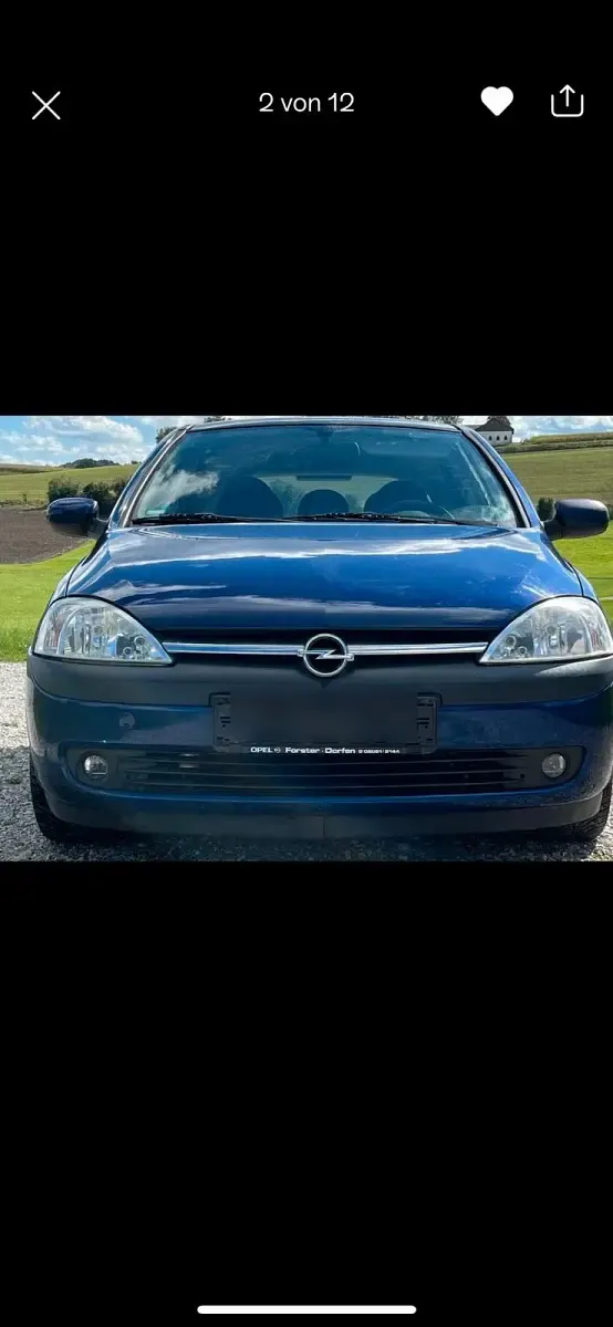 Gebraucht Opel Corsa 75 PS (55 kW) 2003 Blau Kleinwagen