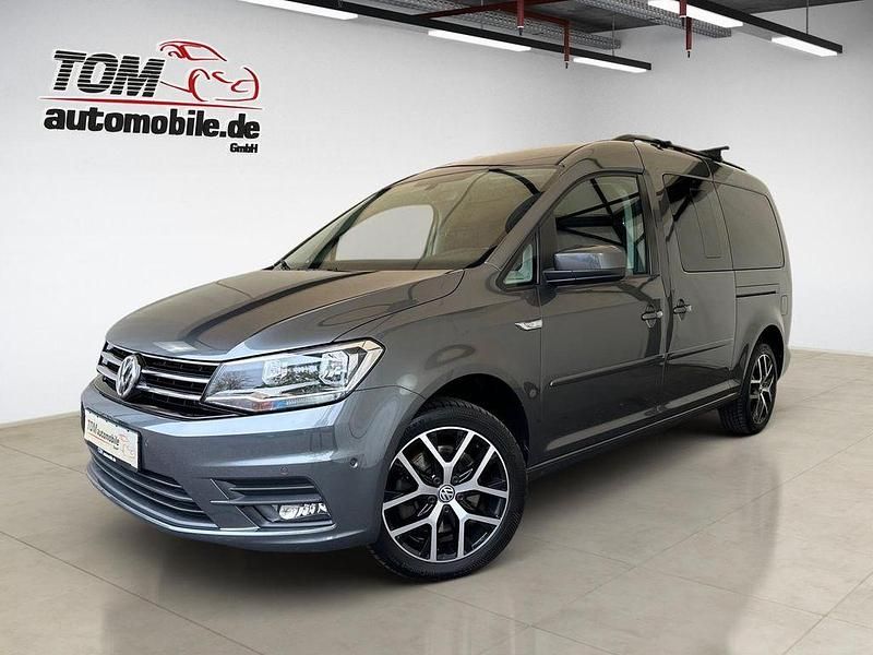 Grau Gebraucht 2015 VW Caddy Maxi Comfortline Van / Kleinbus | 21.450 € (Teuer) - Bild 1/4
