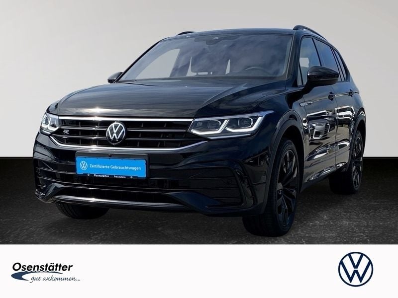 Schwarz Gebraucht 2023 VW Tiguan Allspace R-line SUV | 46.540 € (Teuer) - Bild 1/4