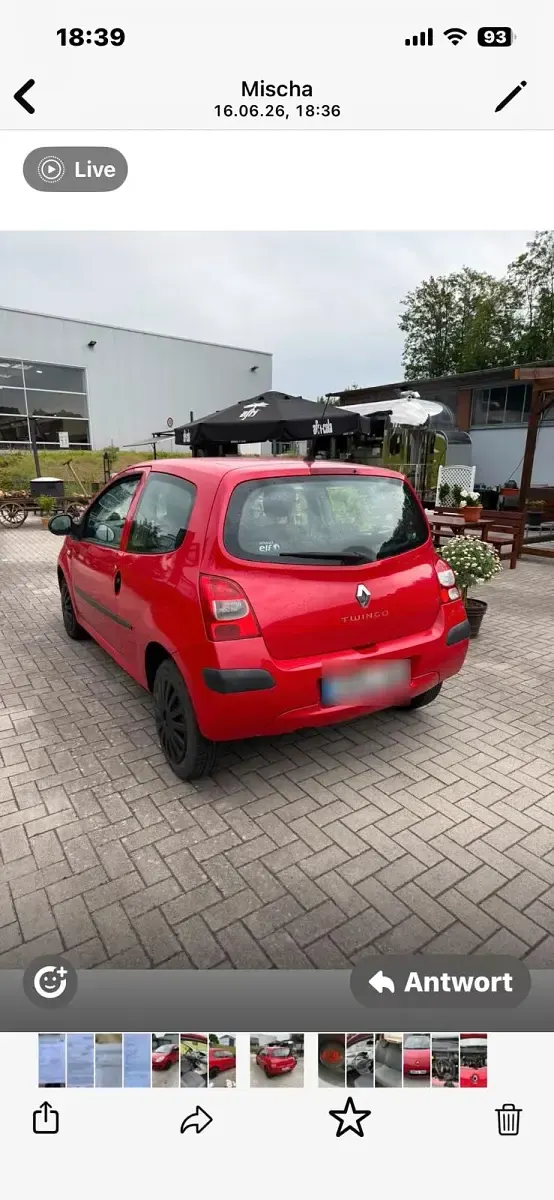 Gebraucht Renault Twingo 84 PS (61 kW) 2009 Rot Kleinwagen