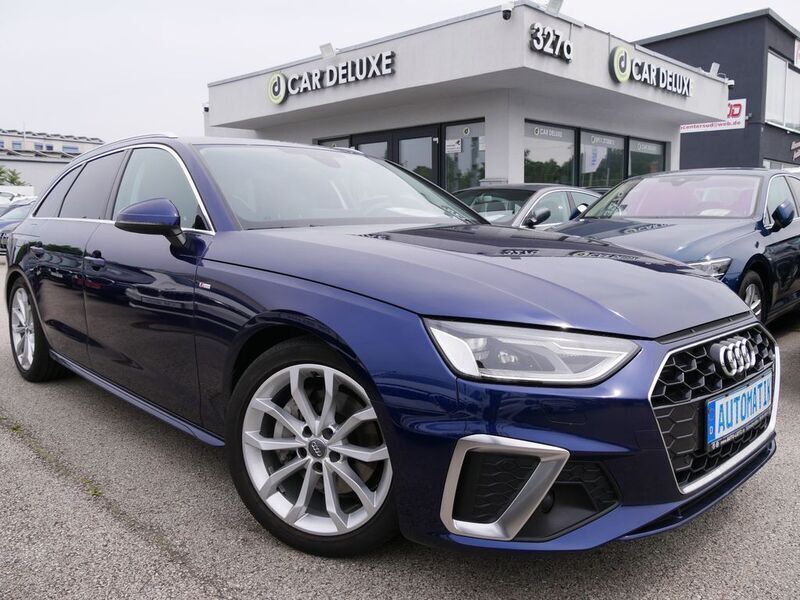 Blau Gebraucht 2020 Audi A4 S-Line Kombi | 27.999 € - Bild 1/4