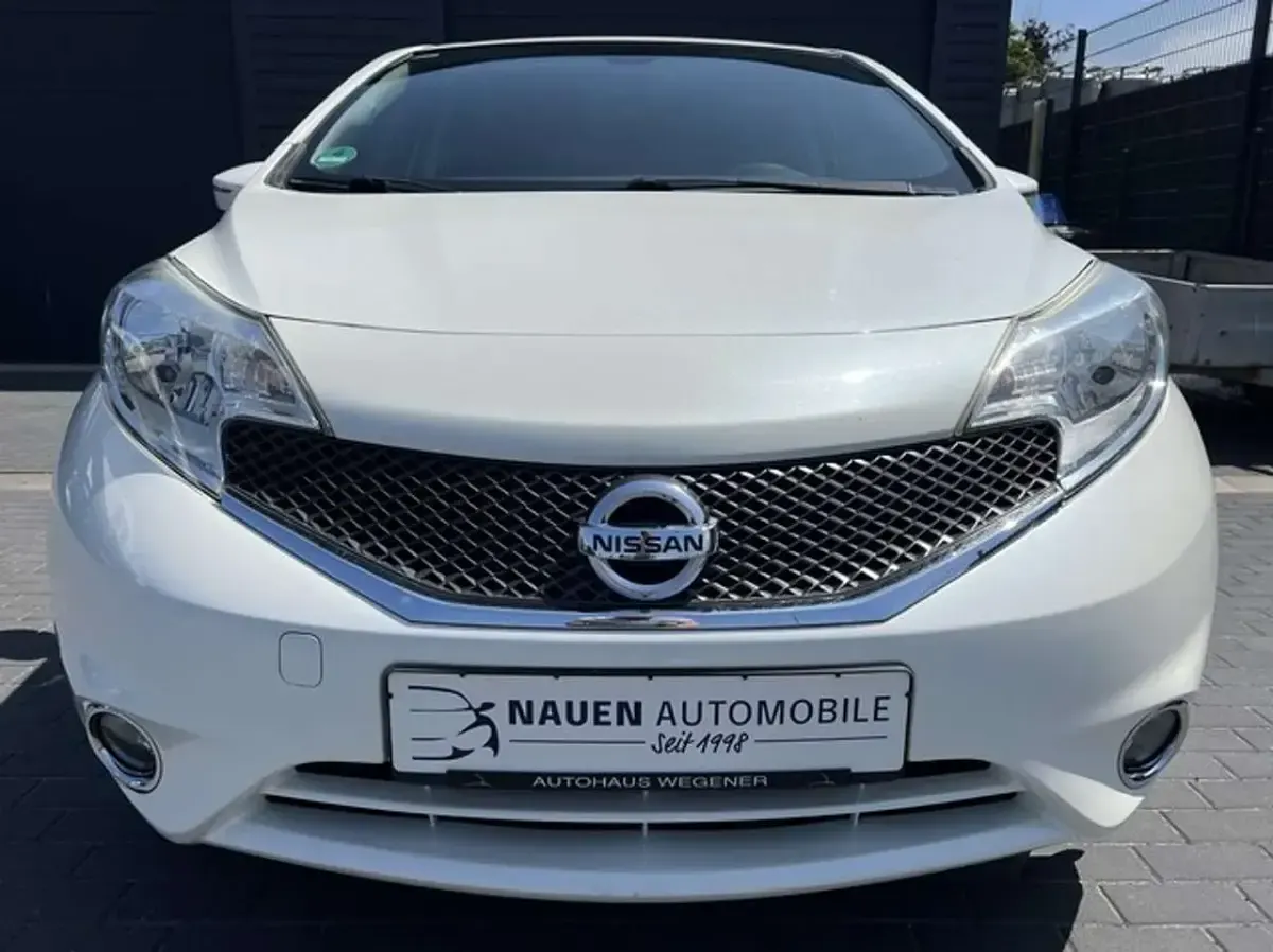 Second-hand Nissan Note Acenta 90 CP (66 kW) 2014 Alb Monovolum