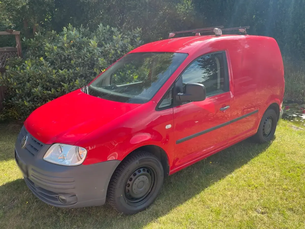 Gebraucht VW Caddy 75 PS (55 kW) 2005 Rot Van / Kleinbus