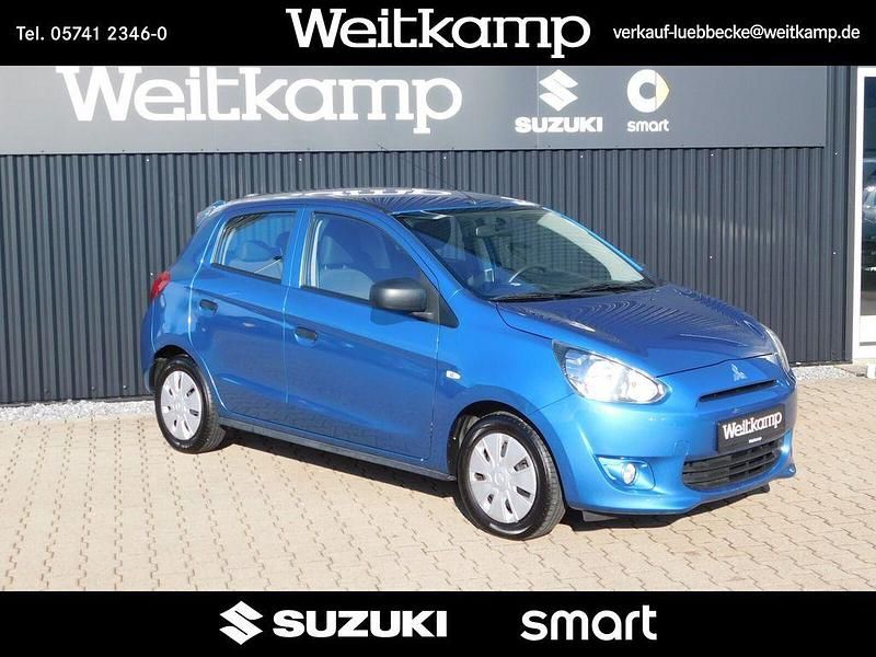 Second-hand Mitsubishi Space Star 71 CP (52 kW) 2014 Albastru Berlinǎ