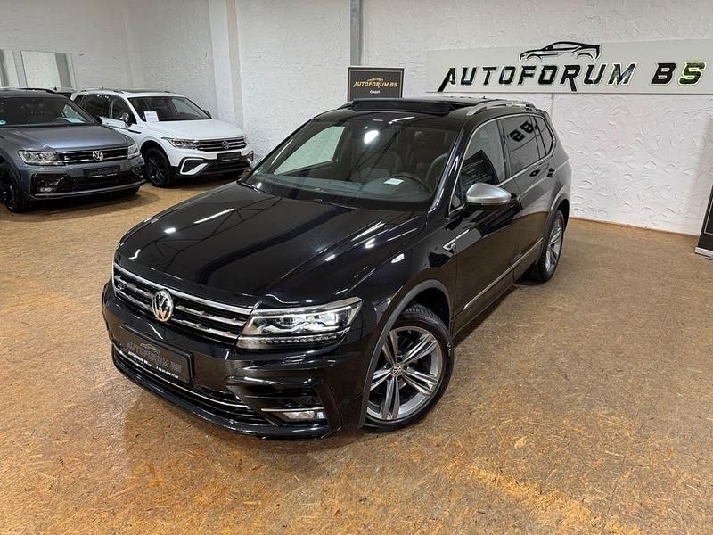Schwarz Gebraucht 2021 VW Tiguan Allspace R-line SUV | 28.990 € (Guter Preis) - Bild 1/4