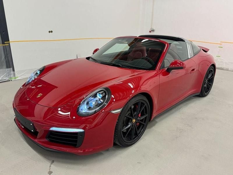 Karminrot Gebraucht 2015 Porsche 911 Targa 4S Chrono Cabrio | 119.990 € - Bild 1/4