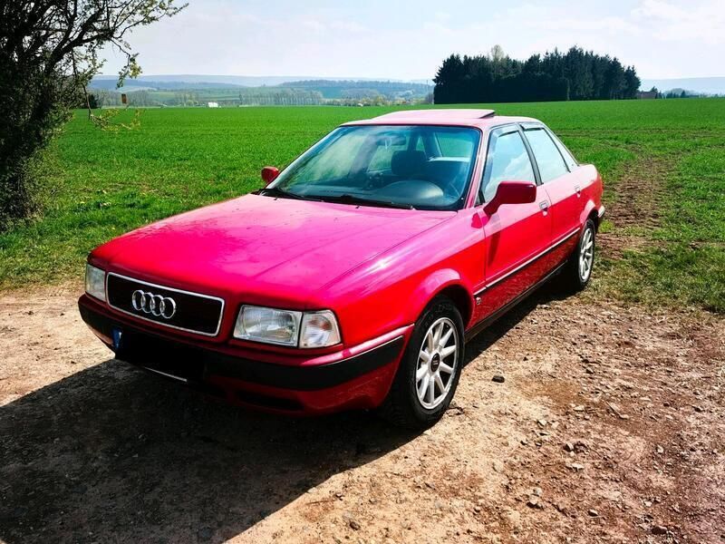 Rot Gebraucht 1992 Audi 80 Limousine | 1.200 € - Bild 1/4