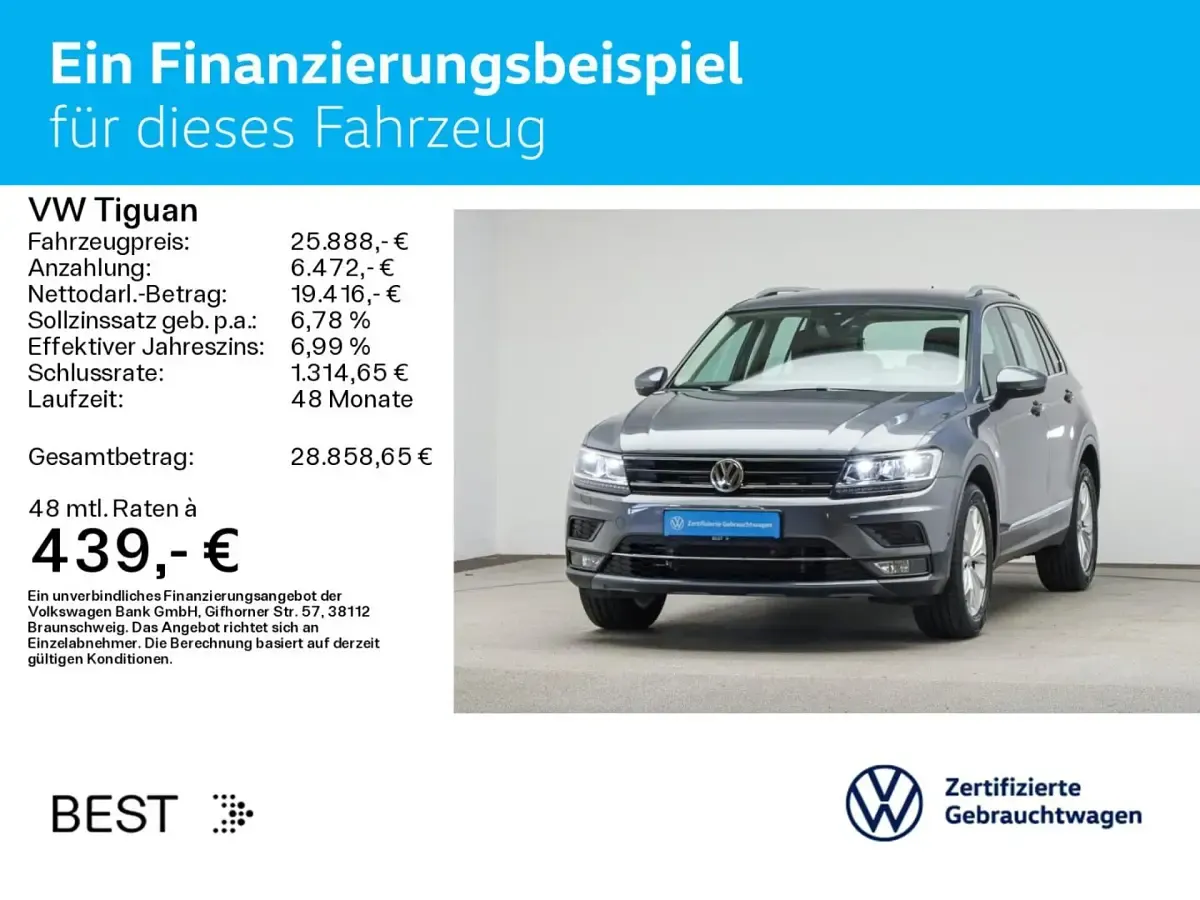 Gebraucht VW Tiguan Highline 190 PS (139 kW) 2019 X3 indiumgrau metallic (metallic) SUV