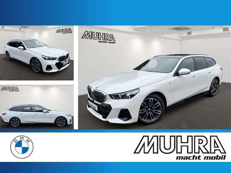 Mineralweiss metallic Gebraucht 2024 BMW 520 M Sport Kombi | 52.440 € (Superpreis) - Bild 1/4