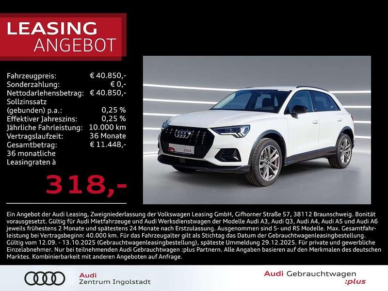 Weiß metallic Gebraucht 2025 Audi Q3 Advanced SUV | 40.850 € (Fairer Preis) - Bild 1/3