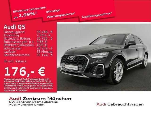 Mythosschwarz metallic Gebraucht 2022 Audi Q5 S-Line SUV | 40.075 € (Fairer Preis) - Bild 1/2