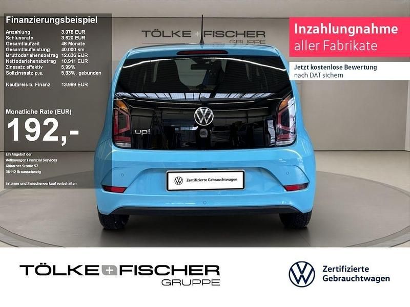 Teal blue (metallic) Gebraucht 2021 VW up! Style Kleinwagen | 13.989 € (Fairer Preis) - Bild 1/4