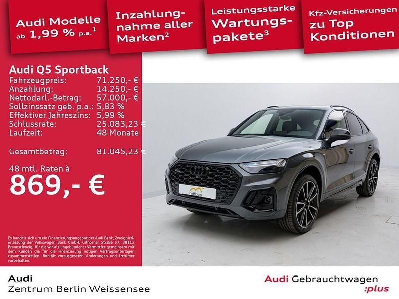 Daytonagrau perleffekt Gebraucht 2025 Audi Q5 Sportback S-Line SUV | 71.250 € - Bild 1/4