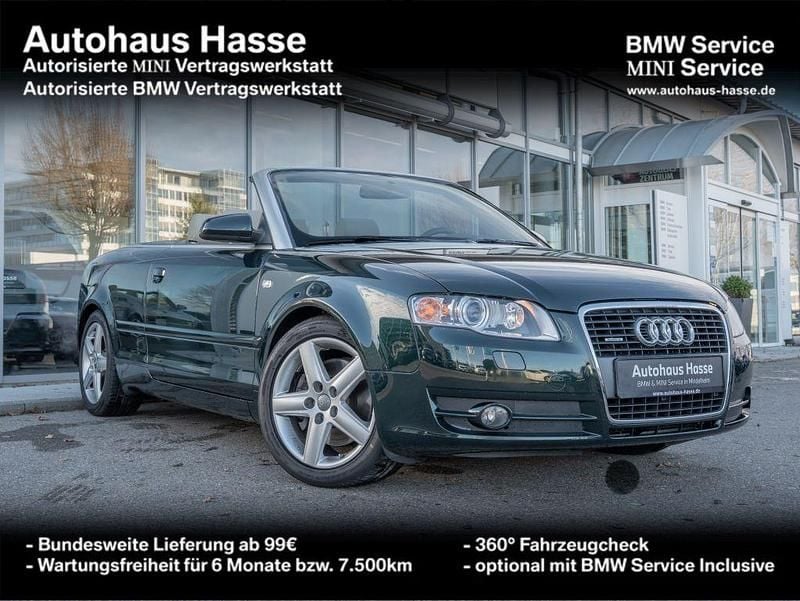 Grün Gebraucht 2006 Audi A4 Cabriolet Sport Cabrio | 16.890 € - Bild 1/4