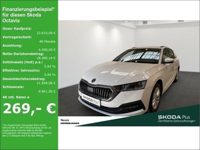 Weiß Gebraucht 2022 Skoda Octavia Ambition Kombi | 22.610 € (Fairer Preis) - Bild 1/3