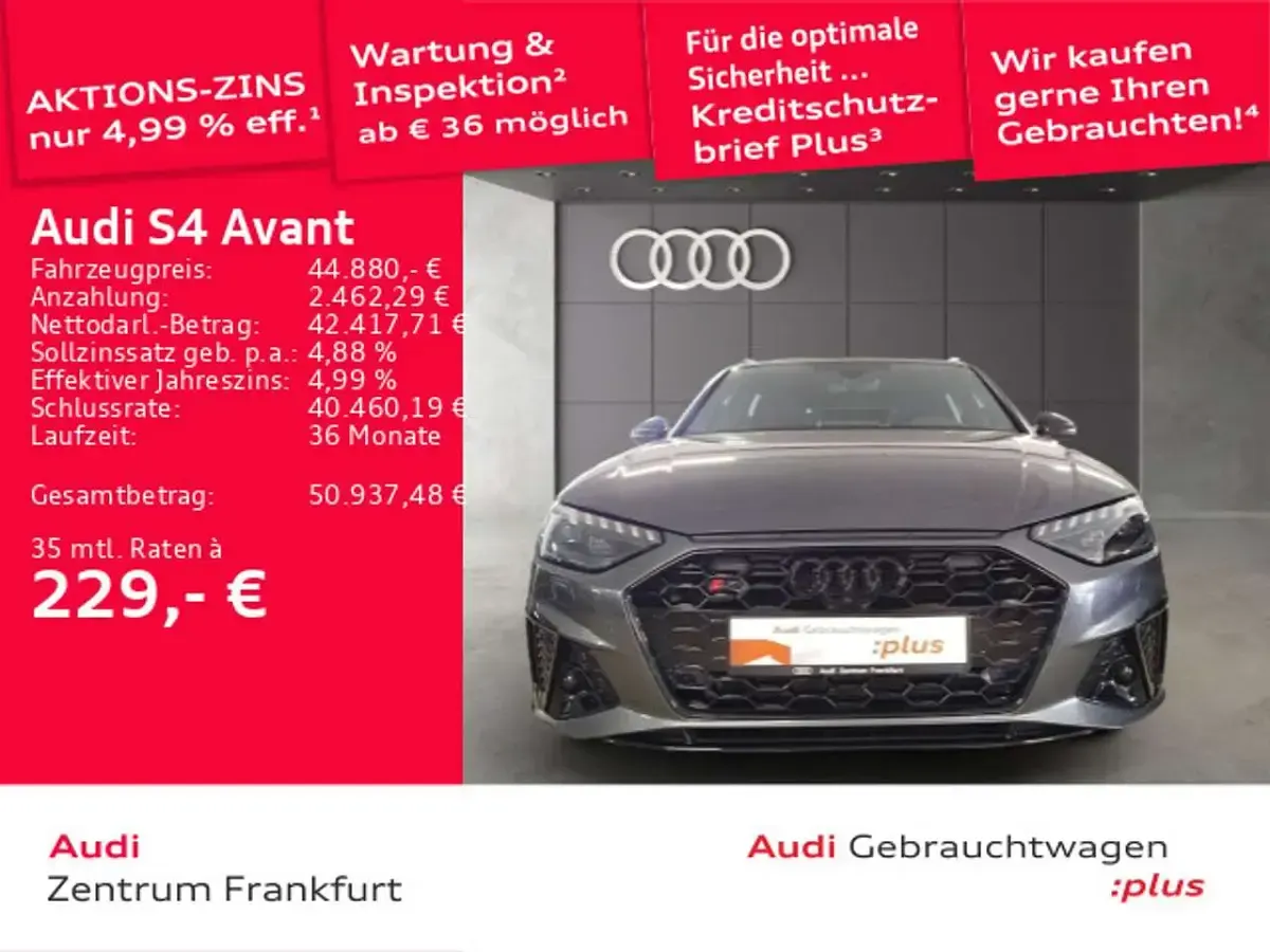 Gebraucht Audi S4 Sport 341 PS (250 kW) 2024 Daytonagrau perleffekt Kombi