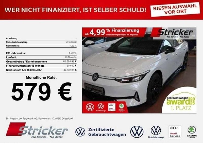 Gletscherweiß metallic schwar Neu 2025 VW ID.7 GTX Limousine | 55.949 € (Teuer) - Bild 1/3