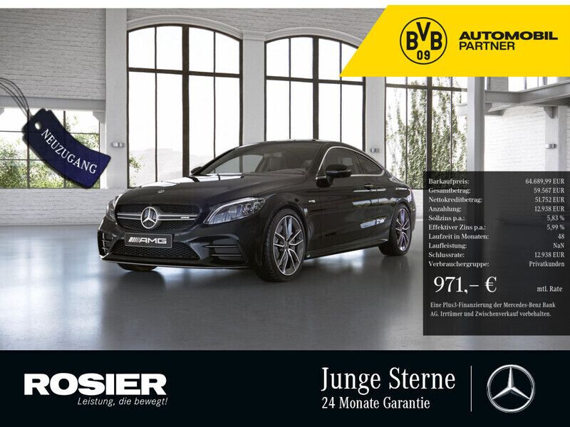 Schwarz / obsidianschwarz Gebraucht 2024 Mercedes C43 AMG AMG Coupé | 64.690 € (Fairer Preis) - Bild 1/4