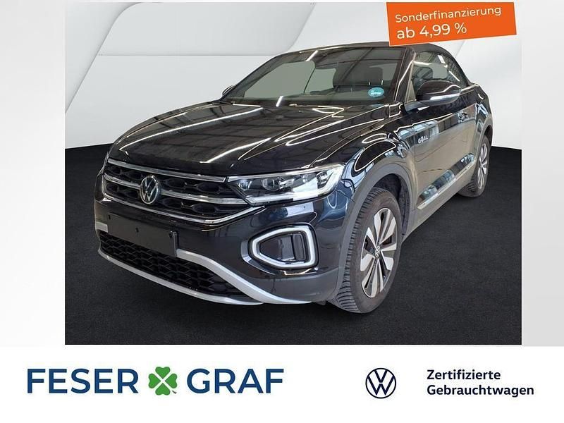 Deep black perleffekt/schwarz Gebraucht 2025 VW T-Roc Cabriolet Goal Cabrio | 25.640 € (Superpreis) - Bild 1/1