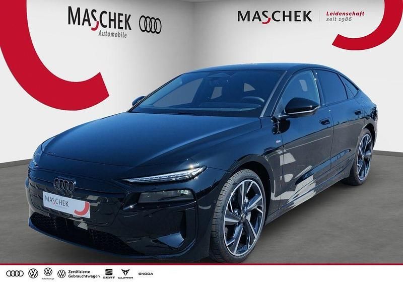 Mythosschwarz metallic Gebraucht 2025 Audi A6 e-tron Performance Limousine | 73.888 € (Superpreis) - Bild 1/4