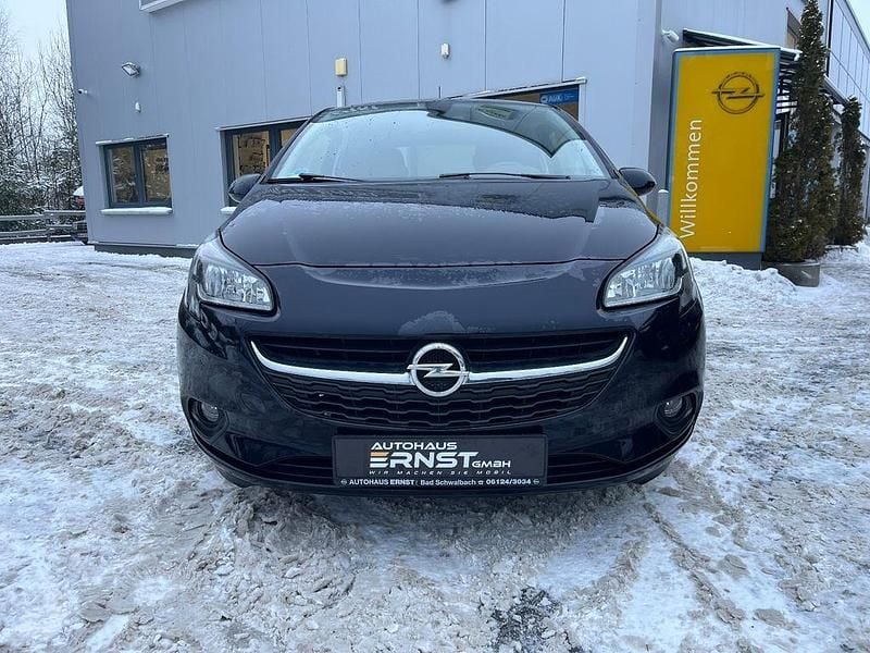 Tiefseeblau/darkmoon blue Gebraucht 2018 Opel Corsa Active Kleinwagen | 7.490 € (Fairer Preis) - Bild 1/4