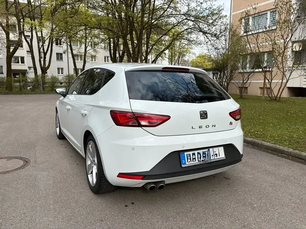 Usata Seat Leon FR 184 CV (135 kW) 2015 Bianco Berlina