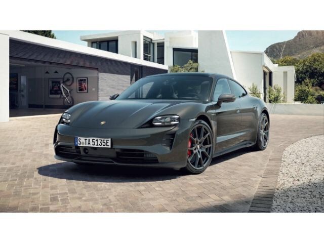 Vulkangraumetallic (metallic) Gebraucht 2022 Porsche Taycan Limousine | 78.800 € (Superpreis) - Bild 1/4