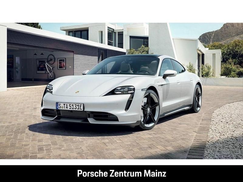 Weiss Gebraucht 2022 Porsche Taycan Turbo Limousine | 94.888 € (Etwas zu teuer) - Bild 1/4