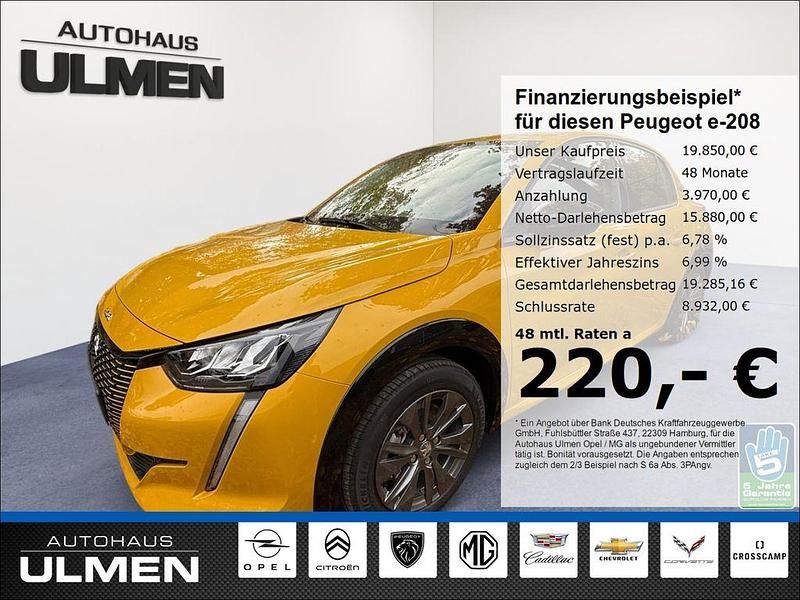 Gelb Gebraucht 2023 Peugeot e-208 Allure Kleinwagen | 19.850 € (Guter Preis) - Bild 1/4