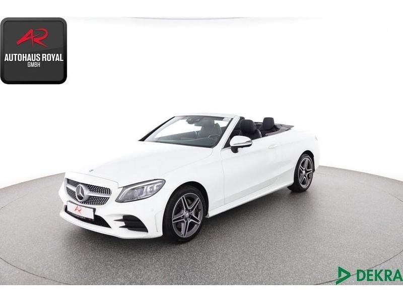 Weiss Gebraucht 2018 Mercedes C220 AMG Cabrio | 31.880 € (Guter Preis) - Bild 1/4