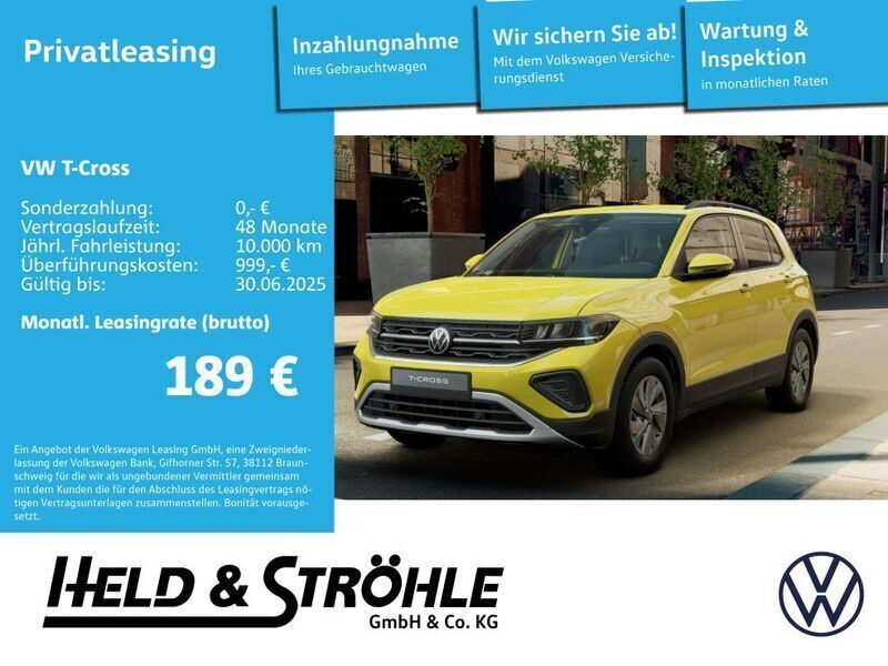 Grape yellow Neu 2025 VW T-Cross Life SUV | 20.900 € (Superpreis) - Bild 1/4