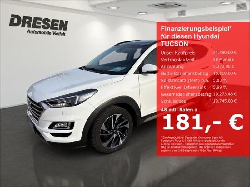 Weiss Gebraucht 2019 Hyundai Tucson Premium SUV | 21.490 € (Fairer Preis) - Bild 1/4
