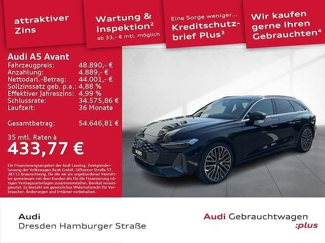 Mythosschwarz metallic Gebraucht 2025 Audi A5 Ambiente Coupé | 47.890 € (Superpreis) - Bild 1/3