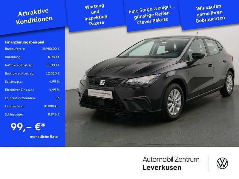 Schwarz / midnightblack (metallic) Gebraucht 2023 Seat Ibiza Style Kleinwagen | 15.980 € (Fairer Preis) - Bild 1/4