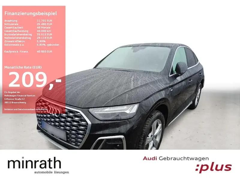 Schwarz Gebraucht 2021 Audi Q5 Sportback S-Line SUV | 40.850 € (Superpreis) - Bild 1/4