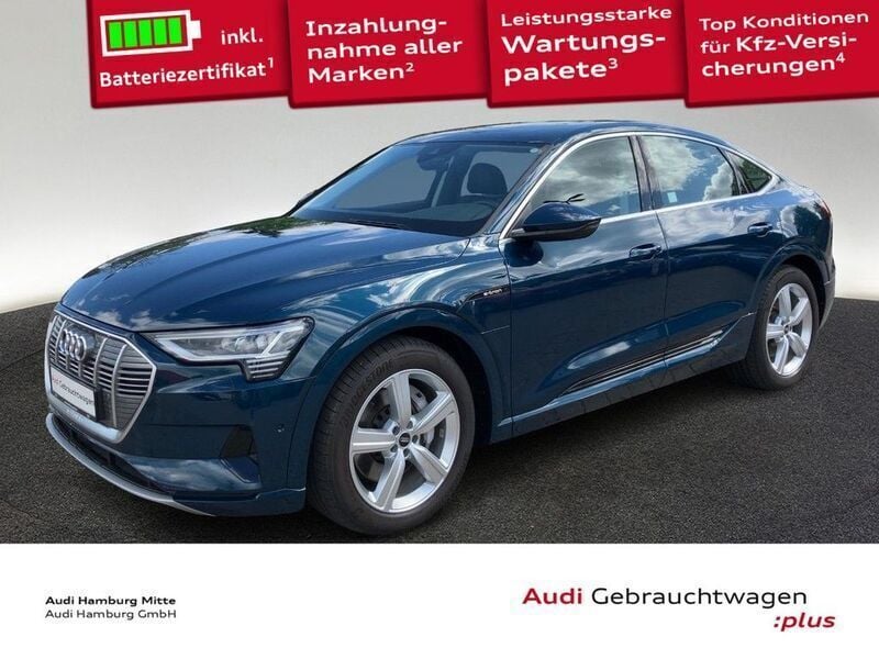Galaxisblau metallic Gebraucht 2022 Audi e-tron Sportback Advanced Plus SUV | 39.970 € (Guter Preis) - Bild 1/3