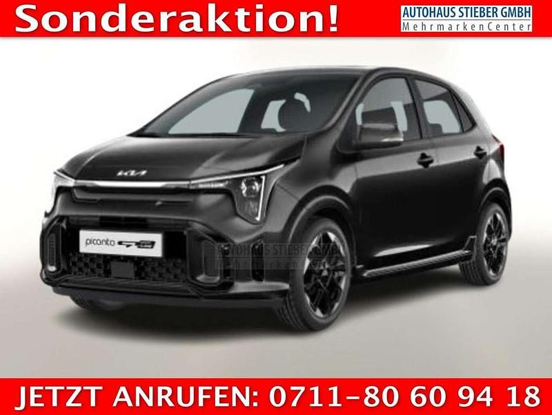 Auroraschwarz metallic Neu 2025 Kia Picanto GT-Line Kleinwagen | 22.040 € (Fairer Preis) - Bild 1/3