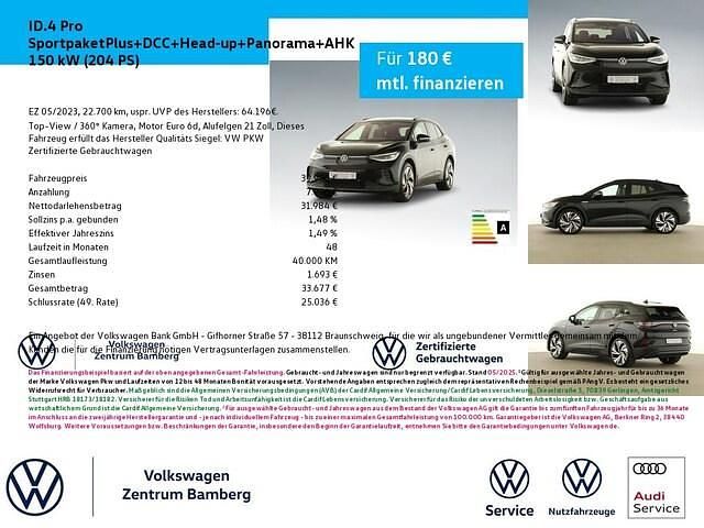 Schwarz Gebraucht 2023 VW ID.4 Pro Performance SUV | 39.980 € (Teuer) - Bild 1/4